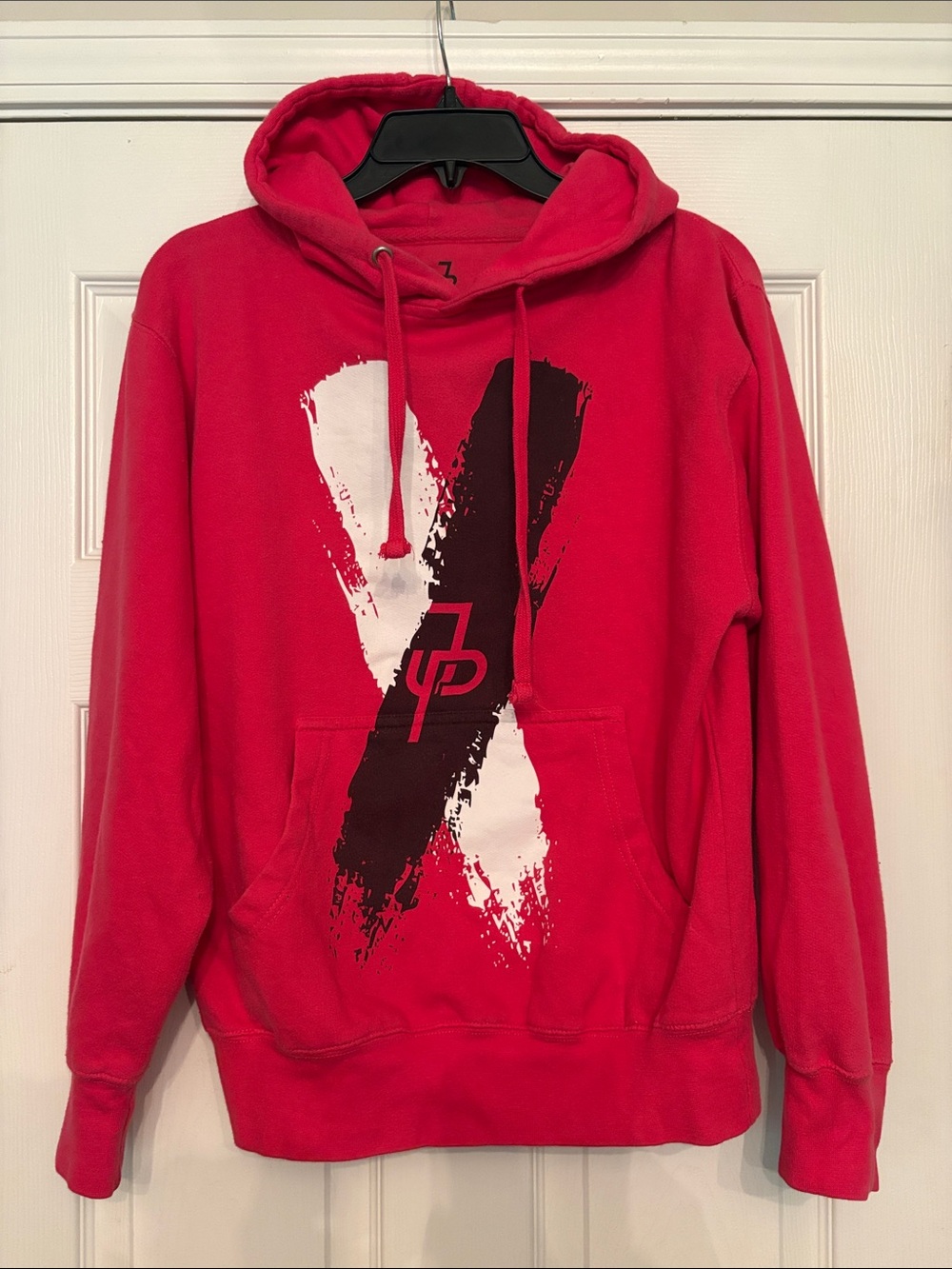 Vintage Jake Paul "Red X" Graphic Hoodie, unisex Small